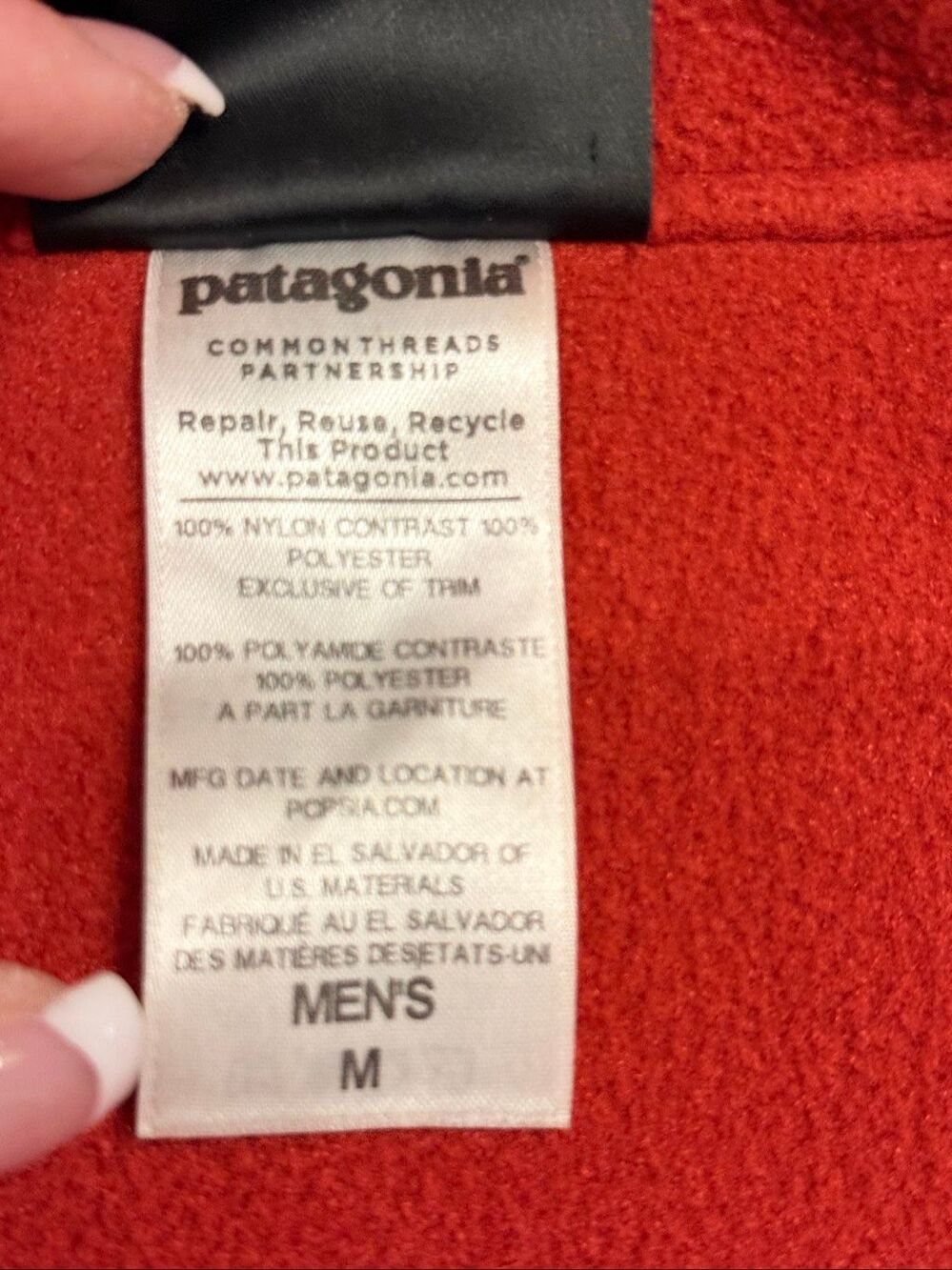 Patagonia Men’s Shelled Synchilla Snap-T Hoody Grey Fleece & Nylon Shell Medium - Picture 13 of 16